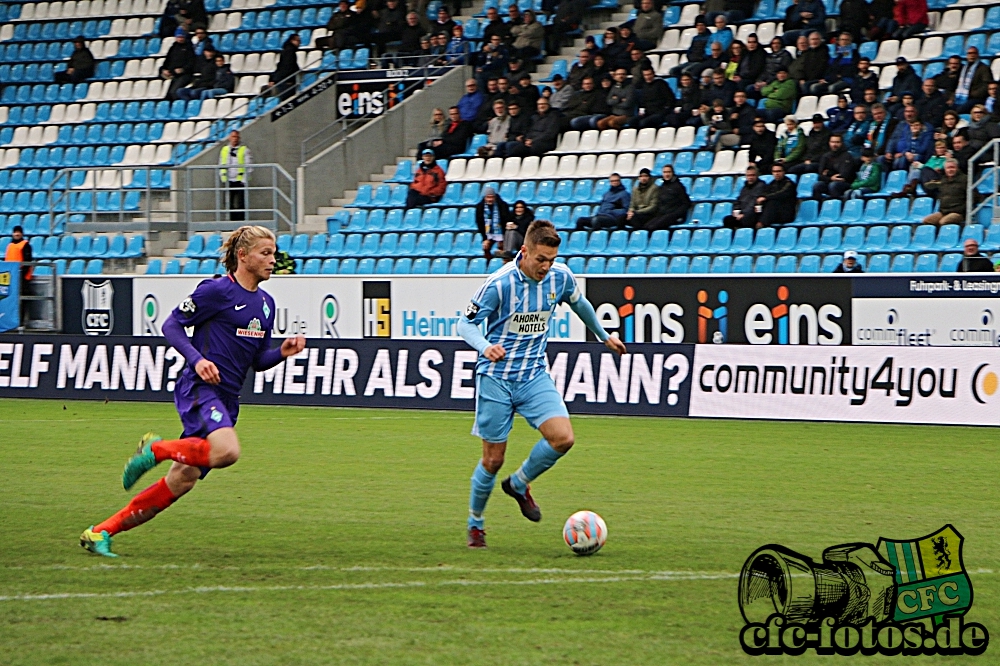 Chemnitzer FC - SV Werder Bremen II 1:1 (1:0)