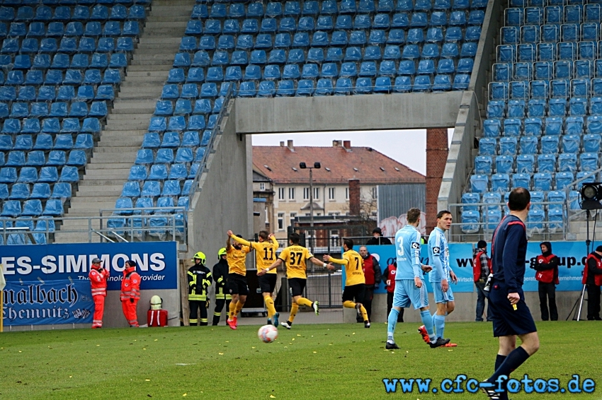 Chemnitzer FC - SG Dynamo Dresden 2:2 (1:2)