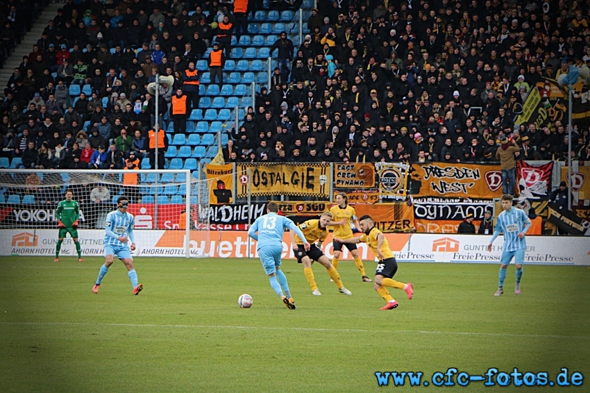 Chemnitzer FC - SG Dynamo Dresden 2:2 (1:2)