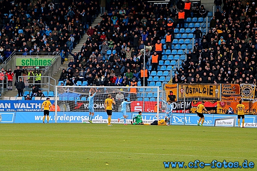 Chemnitzer FC - SG Dynamo Dresden 2:2 (1:2)