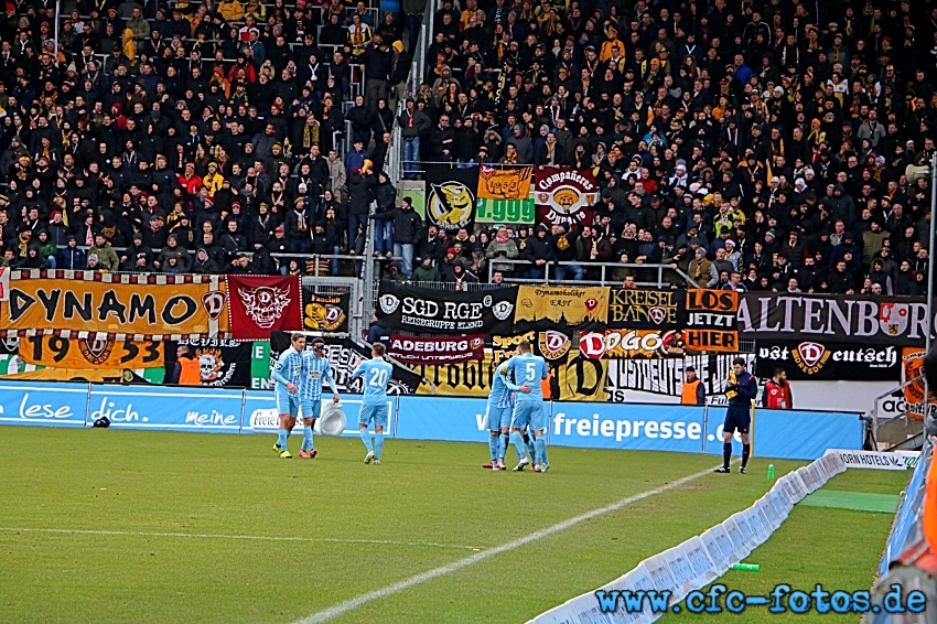 Chemnitzer FC - SG Dynamo Dresden 2:2 (1:2)