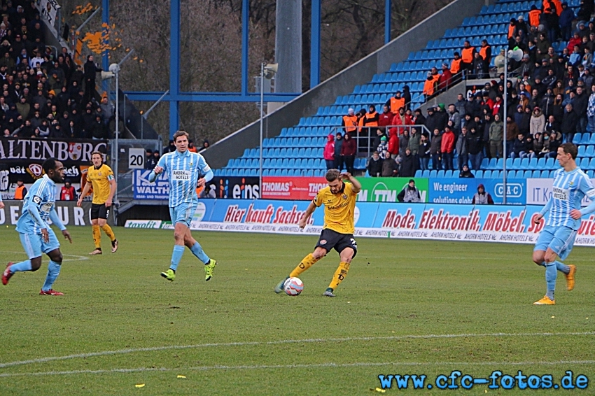 Chemnitzer FC - SG Dynamo Dresden 2:2 (1:2)