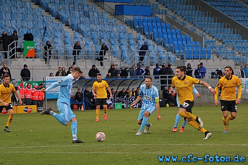 Chemnitzer FC - SG Dynamo Dresden 2:2 (1:2)