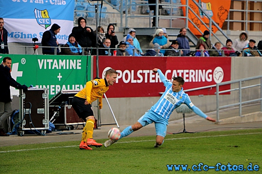 Chemnitzer FC - SG Dynamo Dresden 2:2 (1:2)