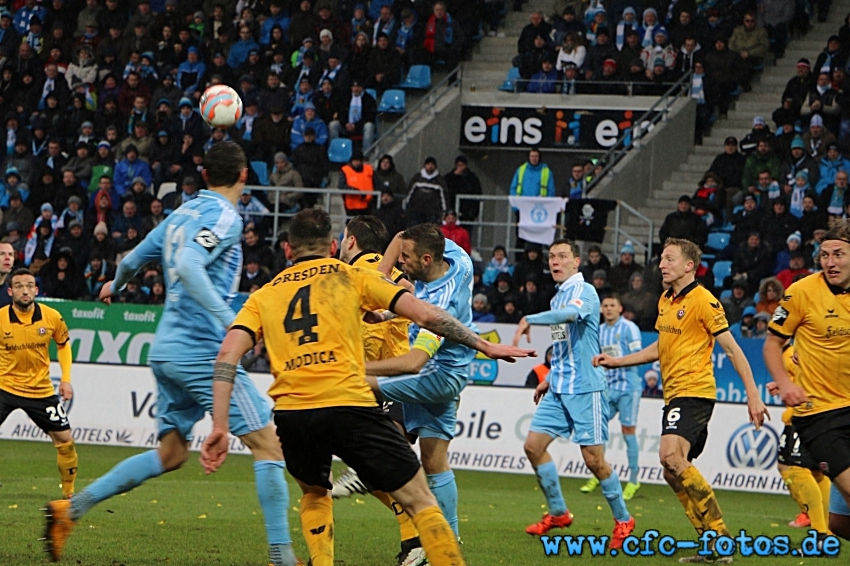 Chemnitzer FC - SG Dynamo Dresden 2:2 (1:2)