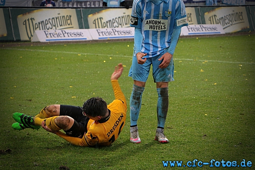 Chemnitzer FC - SG Dynamo Dresden 2:2 (1:2)