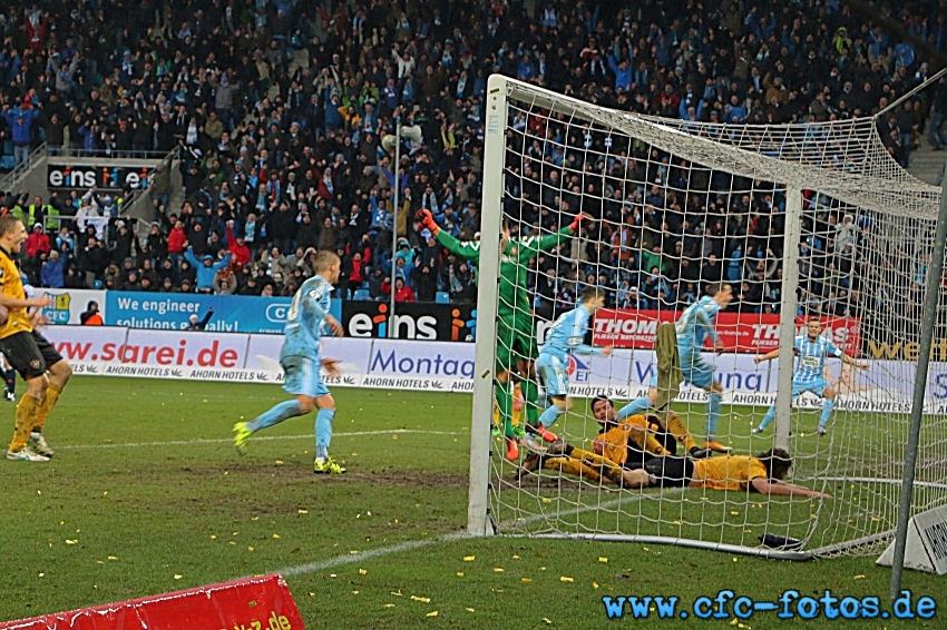 Chemnitzer FC - SG Dynamo Dresden 2:2 (1:2)