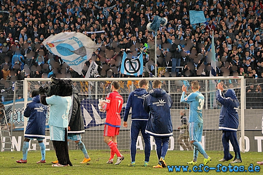 Chemnitzer FC - SG Dynamo Dresden 2:2 (1:2)