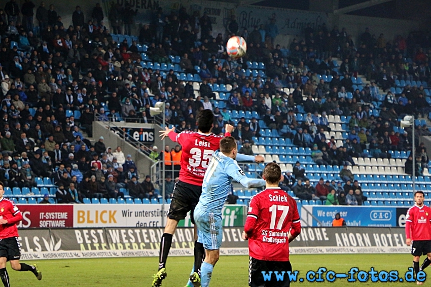 Chemnitzer FC - SG Sonnenhof Groaspach 0:2 (0:0)