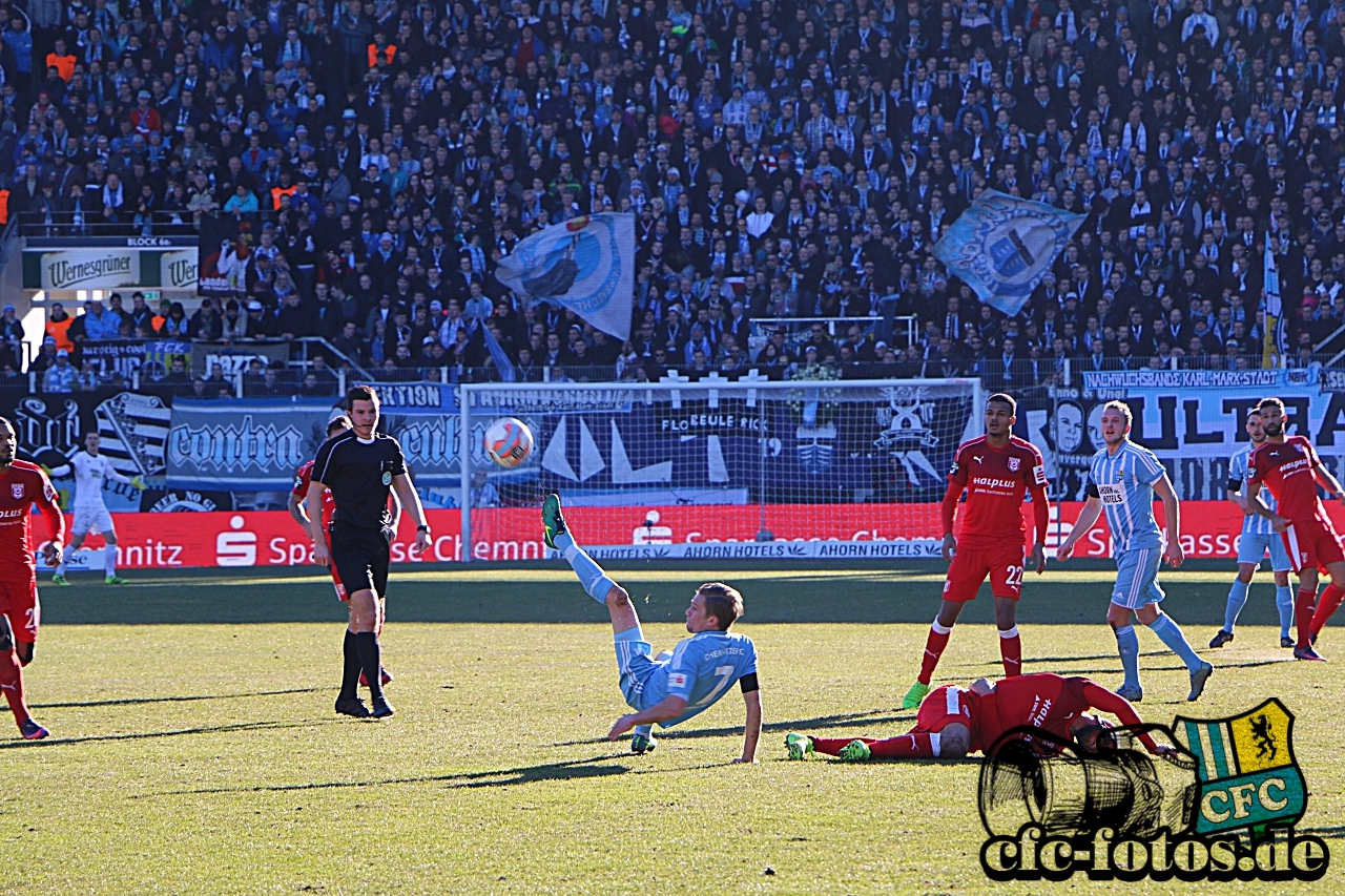 Chemnitzer FC - Hallescher FC 1:1 (0:0)