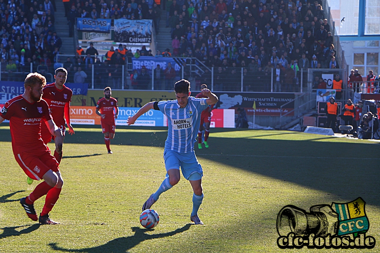 Chemnitzer FC - Hallescher FC 1:1 (0:0)