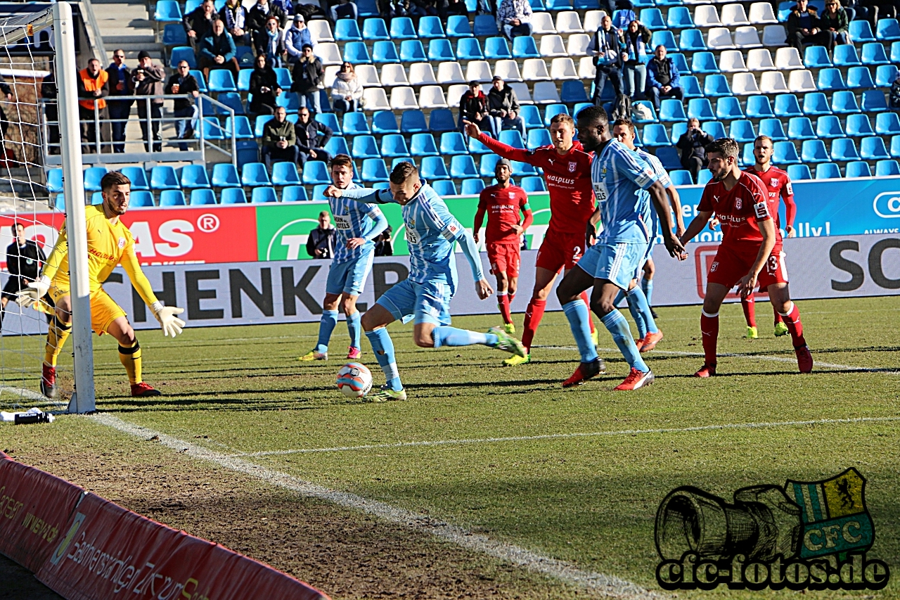 Chemnitzer FC - Hallescher FC 1:1 (0:0)