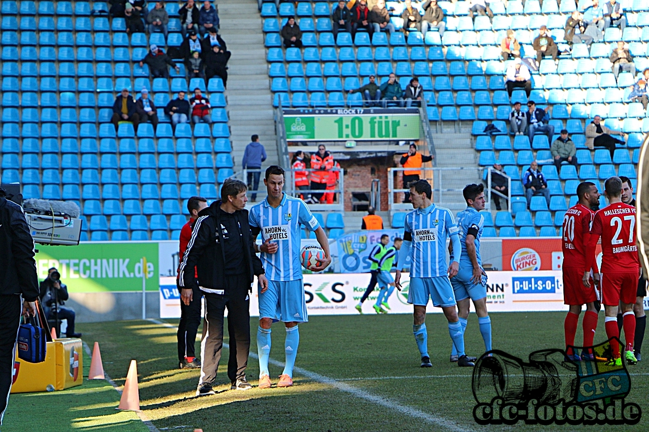 Chemnitzer FC - Hallescher FC 1:1 (0:0)