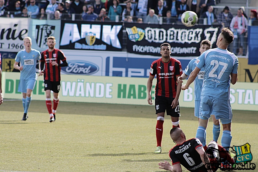 Chemnitzer FC - Hallescher FC 1:1 (0:0)