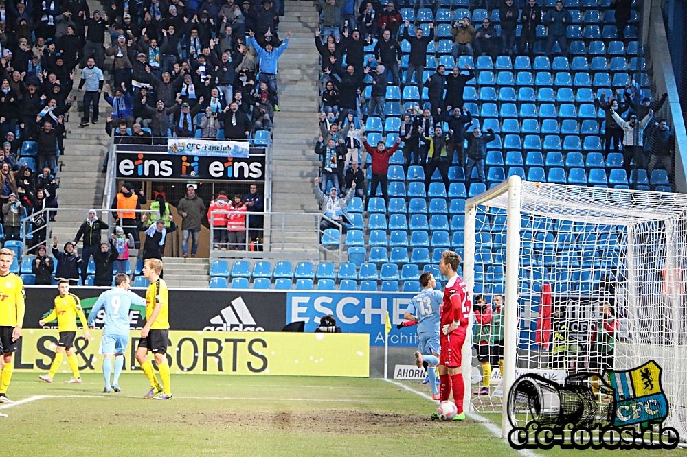 Chemnitzer FC - S.C. Fortuna Kln 3:1 (1:1)