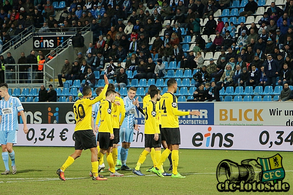 Chemnitzer FC - S.C. Fortuna Kln 3:1 (1:1)