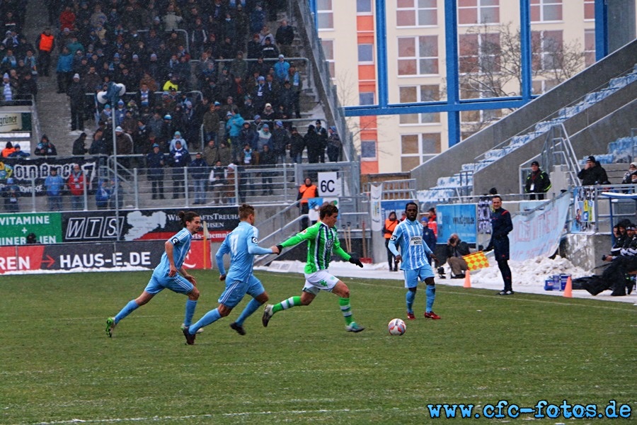 Chemnitzer FC - VfL Wolfsburg 3:2 (1:2)