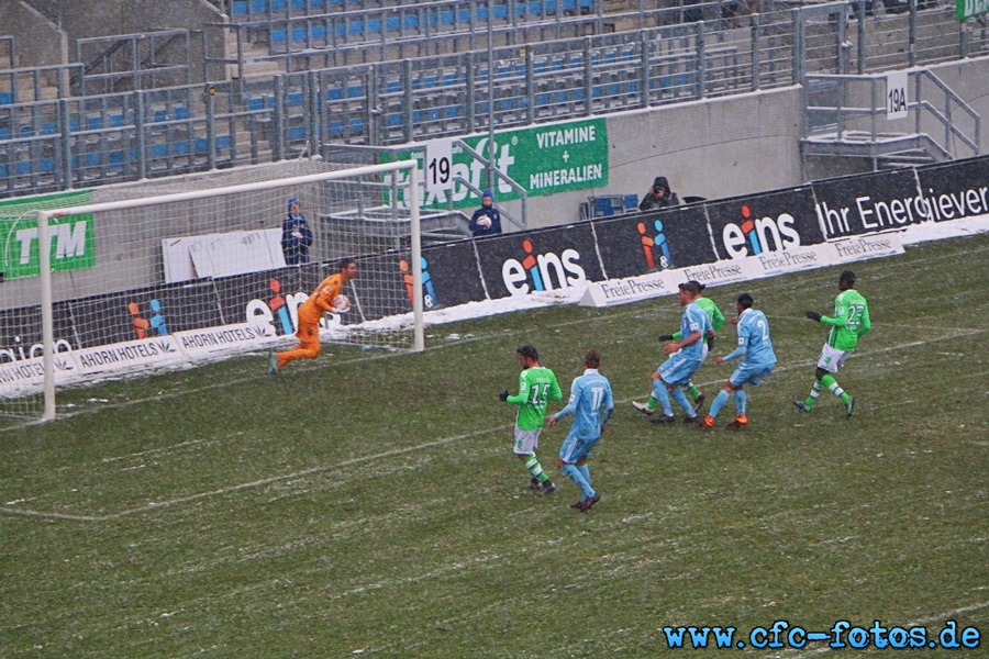 Chemnitzer FC - VfL Wolfsburg 3:2 (1:2)