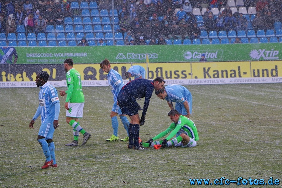 Chemnitzer FC - VfL Wolfsburg 3:2 (1:2)