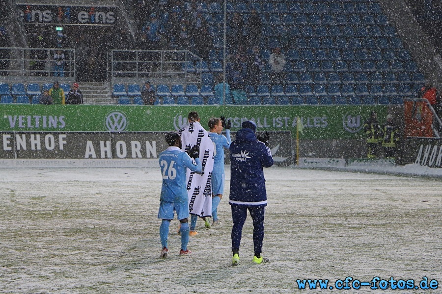 Chemnitzer FC - VfL Wolfsburg 3:2 (1:2)