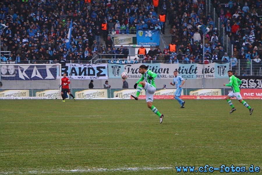 Chemnitzer FC - VfL Wolfsburg 3:2 (1:2)