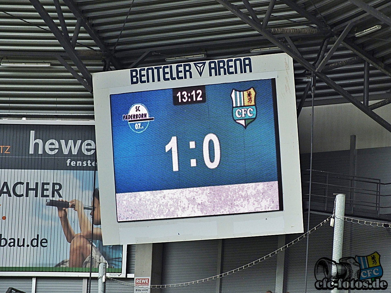 SC Paderborn 07 - Chemnitzer FC 3:2 (2:0)