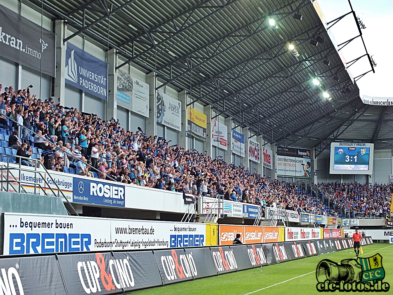 SC Paderborn 07 - Chemnitzer FC 3:2 (2:0)