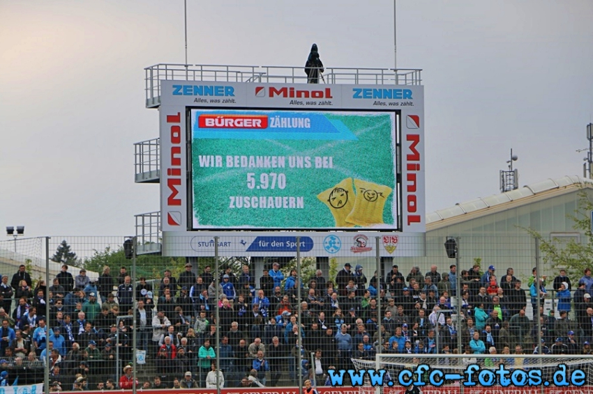 SV Stuttgarter Kickers - Chemnitzer FC 0:1 (0:0)